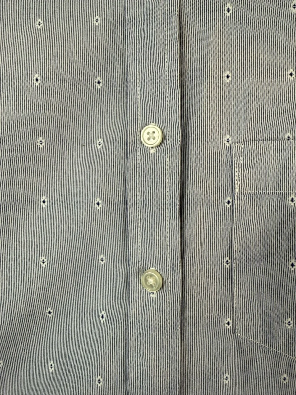 J. Crew Light Blue floral Print Cotton Button-Down Shirt size: XXS